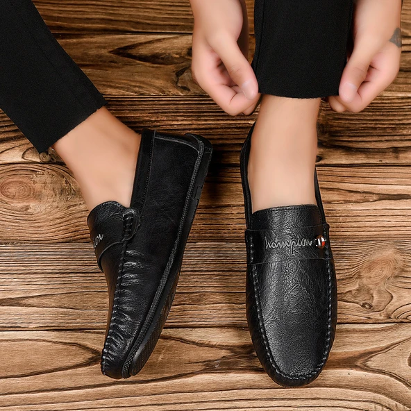 Erkek Günlük Moccasin Ayakkabı (Siyah)