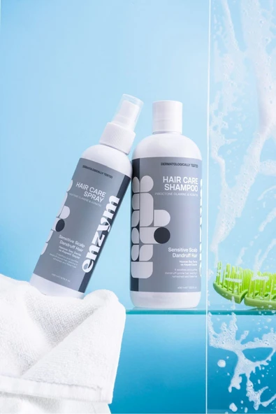 ENZYM COSMETICS Hassas Saç Derisi Ve Kepekli Saçlara Özel Saç Bakım Kepek Karşıtı Seti (şampuan+sprey) - 2