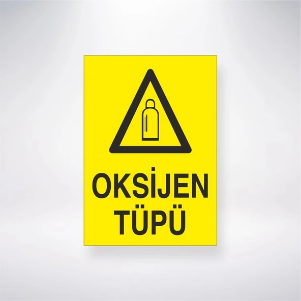Oksijen Tüpü Sticker 20X28 Cm