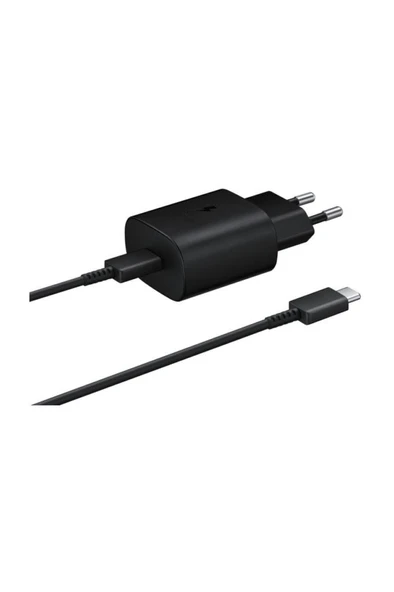 Samsung Super Fast Type-c 25w Siyah Hızlı Şarj Aleti Ep-ta80 Ep