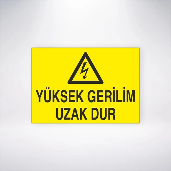 Yüksek Gerilim Uzak Dur Sticker 20X28 Cm
