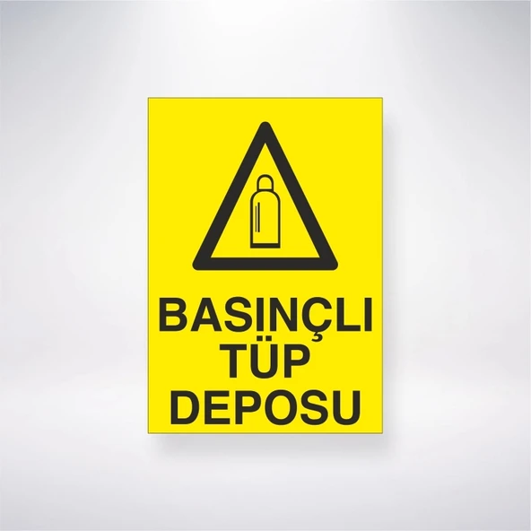 Basınçlı Tüp Deposu Sticker 20X28 Cm