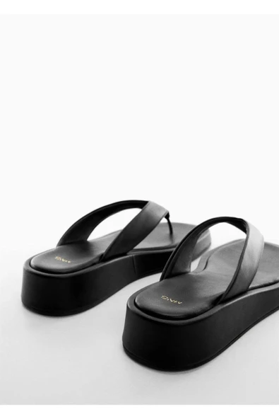 MANGO Platformlu Bantlı Sandalet - 3