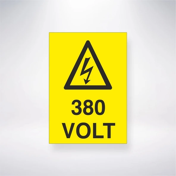 380 Volt Sticker 20X28 Cm