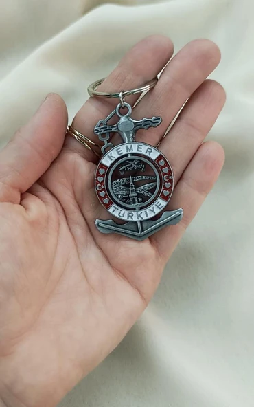 Anahtarlık Metal Ay Yıldız Kule Kalp Çanta Araba Cüzdan Süsü - 2