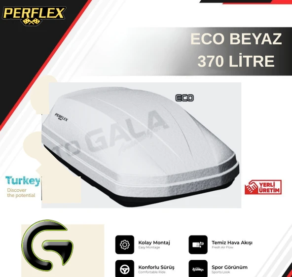 PORT BAGAJ 370 LT ECO BEYAZ ÇİFT AÇILIR