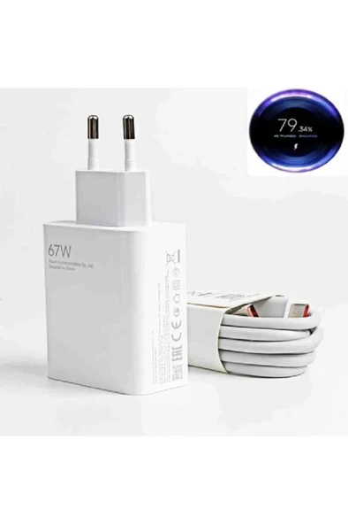 Xiaomi Turbo Xiaomi 67W  Şarj Aleti + Type-C Kablo