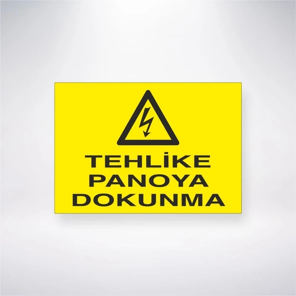 Tehlike Panoya Dokunma Sticker 20X28 Cm