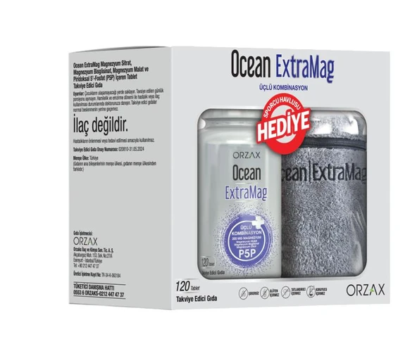 Ocean Extramag 120 Tablet + Sporcu Havlu Hediyeli 8697595874141