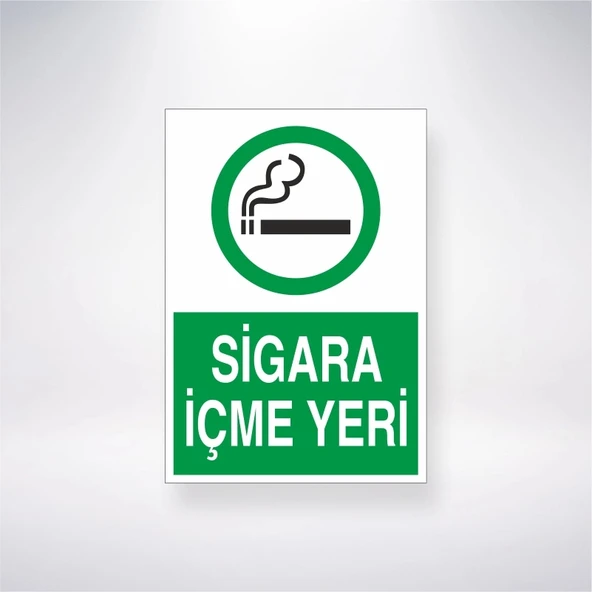Sigara İçme Yeri Sticker 20X28 Cm
