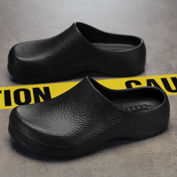Unisex Kaymaz Su Geçirmez Terlik Sandalet (Beyaz-1) - 2