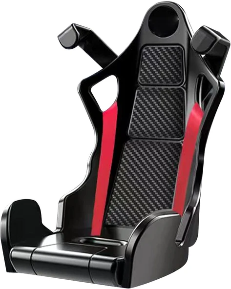 Spor Koltuk Modelli Havalandırma Izgarası Telefon Tutucu Siyah - Resim 3