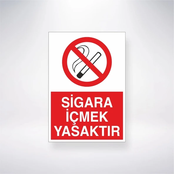 Sigara İçmek Yasaktır Sticker 20X28 Cm