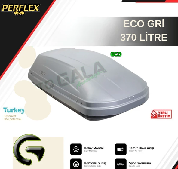 PORT BAGAJ 370 LT ECO GRİ ÇİFT AÇILIR