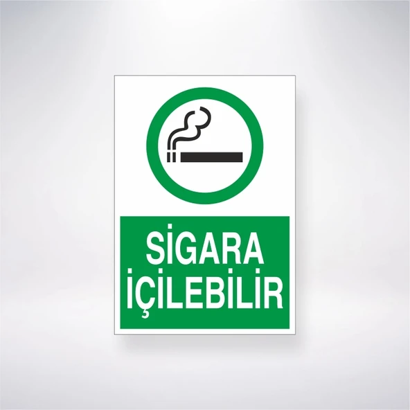 Sigara İçilebilir Sticker 20X28 Cm