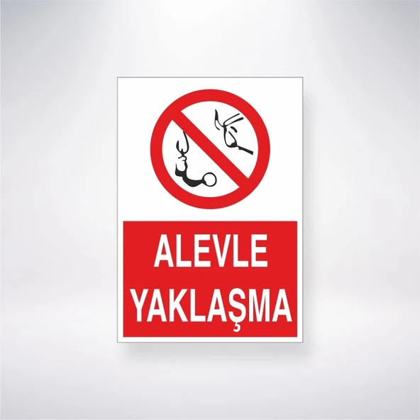 Alevle Yaklaşma Sticker 20X28 Cm
