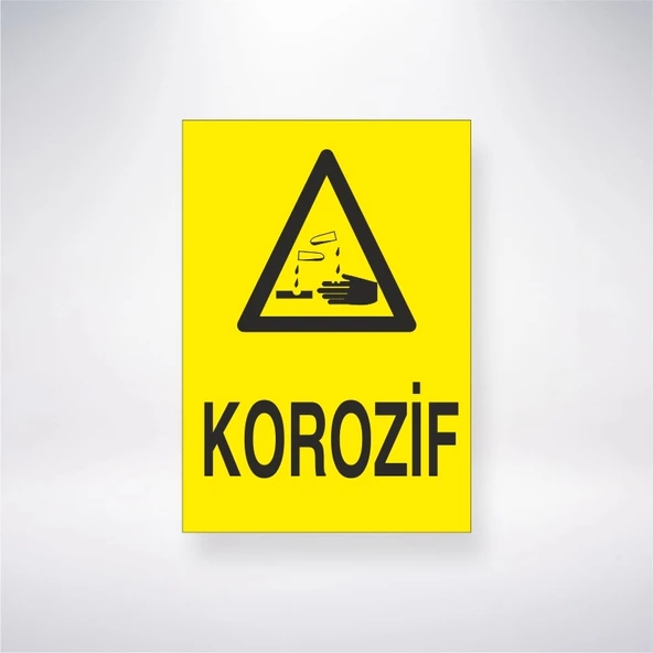 Korozif Sticker 20X28 Cm