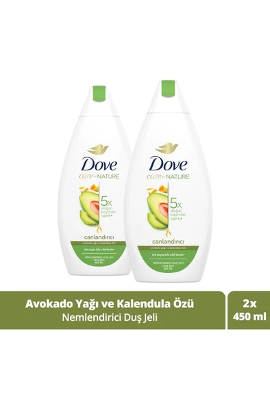 Dove Nemlendirici Duş Jeli Avokado 450 ml x 2 Adet