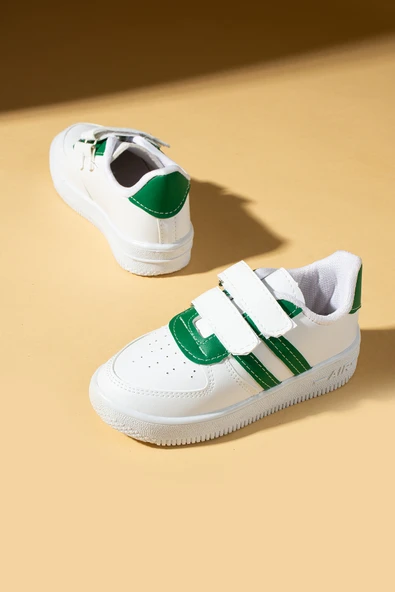 Pembe Potin Rahat Taban Cırtlı Çocuk Sneakers 001-700-23BTaban