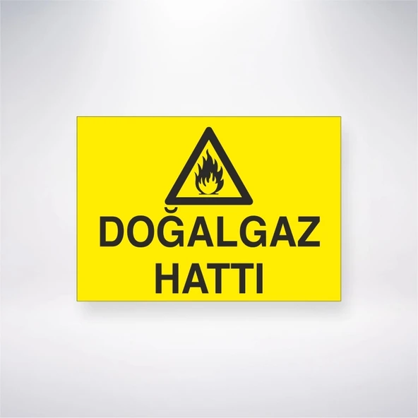 Doğalgaz Hattı Sticker 20X28 Cm