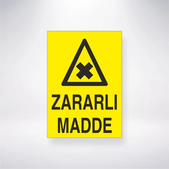 Zararlı Madde Sticker 20X28 Cm