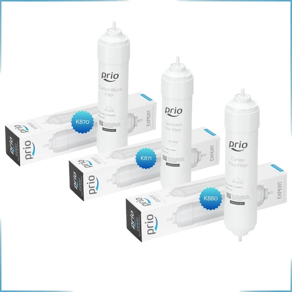 Prio MOD600-MO600-MO530 Modelleri İçin Su Arıtma Filtre Seti