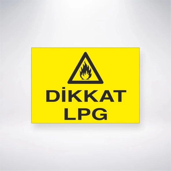Dikkat Lpg Sticker 20X28 Cm