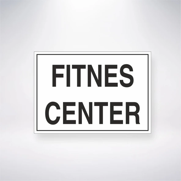 Fitnes Center Sticker 20X28 Cm