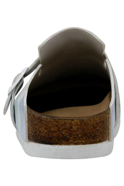 Kadın Vegan Deri Çok Renkli Terlik - Vincent van Gogh A Wheat Field with Cypresses Tasarım - 6