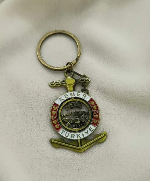 Metal Anahtarlık Ay Yıldız Kule Kalp Çanta Araba Cüzdan Süsü ürün görseli 1