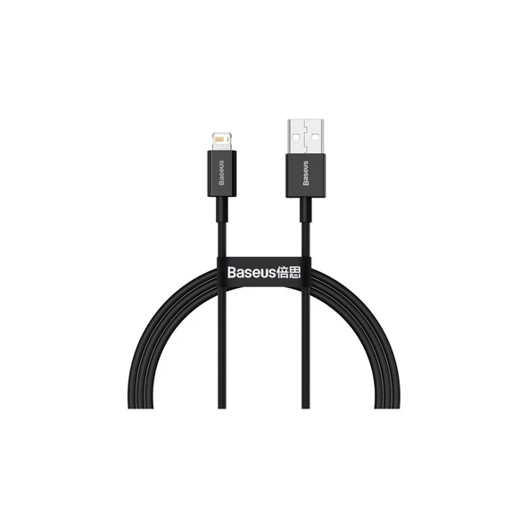 Baseus Superior 2.4A 100 cm Lightning Şarj Kablosu Siyah