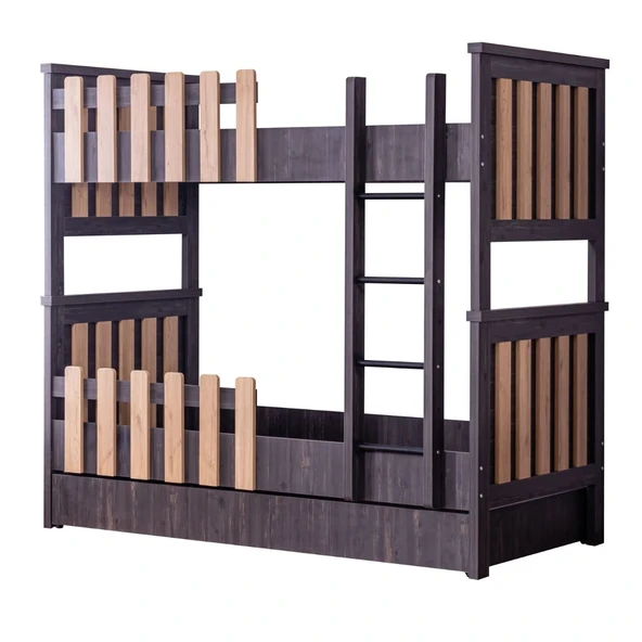 Ranza, Black Montessori Ayrılabilir Ranza Masa + 2 Adet Comfort Yatak - 2