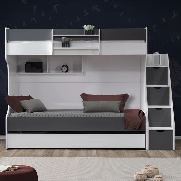 Ranza, Kardem Yavrulu Ranza - Antrasit 2 Adet Comfort Yatak - Resim 3