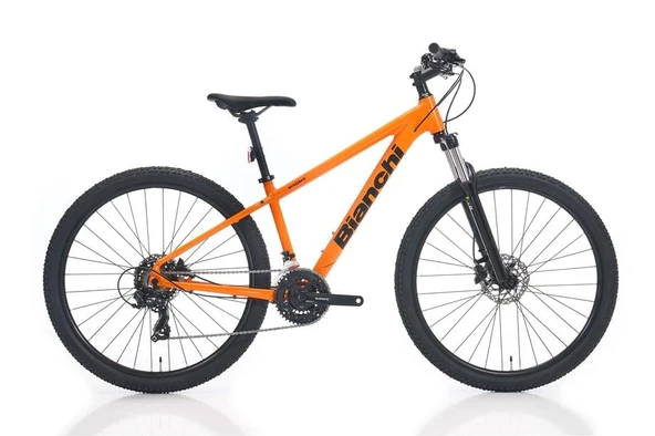 BIANCHI MAGMA 27.3 ERKEK DAĞ BİSİKLETİ 480H HD 27.5 JANT 21 VİTES TOURNEY ORANGE BLACK GLOSS