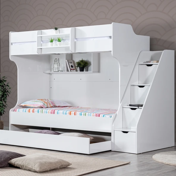 Ranza, Kardem Yavrulu Ranza - Beyaz + 2 Adet Comfort Yatak - Resim 2