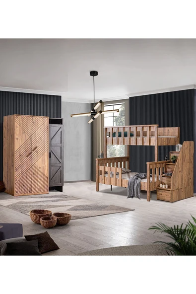 Ranza, Deluxe Ayrılabilir Ranza Elit 3 Kapılı Dolap - 2