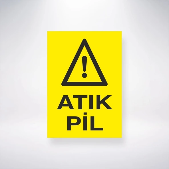 Atık Pil Sticker 20X28 Cm