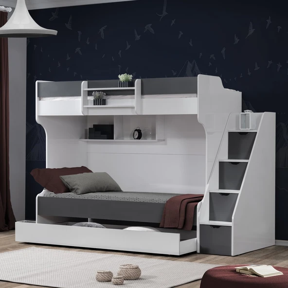 Ranza, Kardem Yavrulu Ranza - Antrasit 2 Adet Comfort Yatak - Resim 2