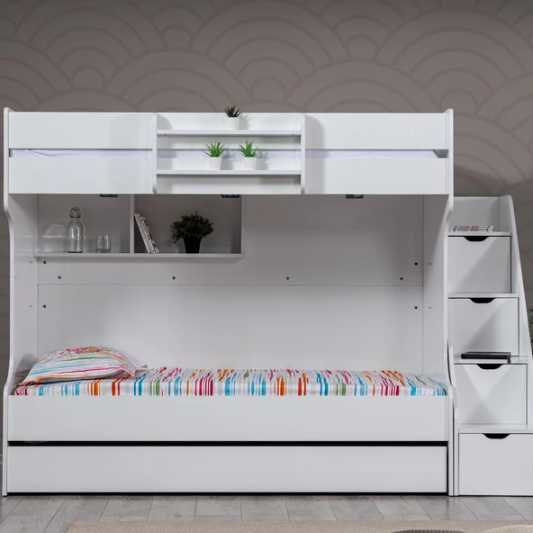 Ranza, Kardem Yavrulu Ranza - Beyaz + 2 Adet Comfort Yatak - Resim 4