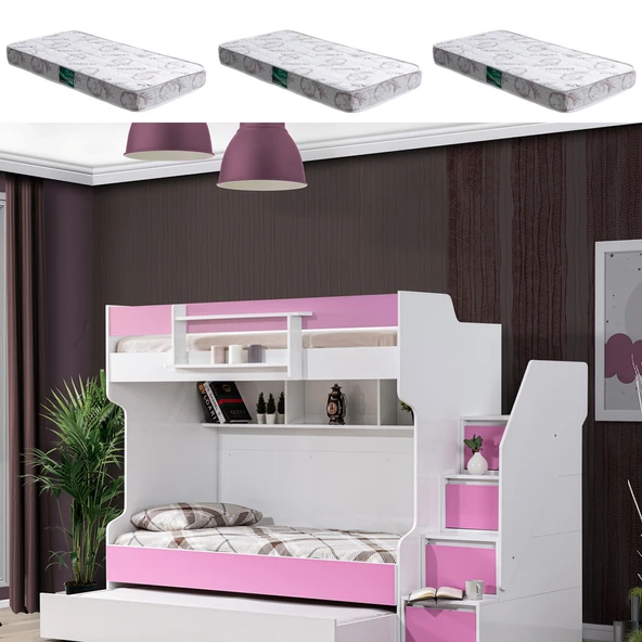 Ranza, Cesur Yavrulu Ranza - Pembe 3 Adet Comfort Yatak