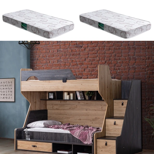 Ranza, Doğa Ranza Karyola + 2 Adet Comfort Yatak