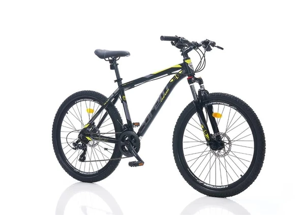 CORELLİ FELİX 1.3 ERKEK DAĞ BİSİKLETİ 460H HD 29 JANT 21 VİTES SİYAH SARI GRİ