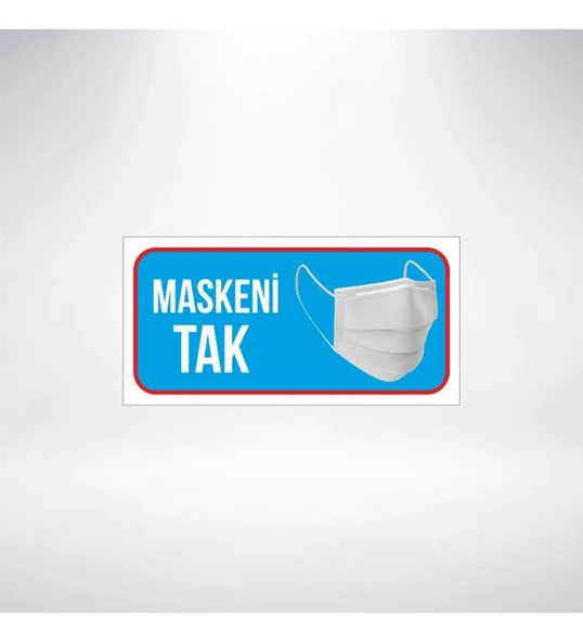 Maskeni Tak 20x10 Sticker 20X28 Cm