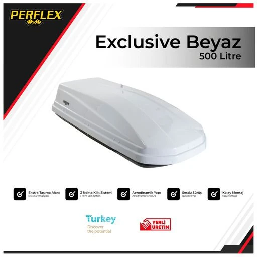 PORT BAGAJ 500 LT EXCLUSIVE BEYAZ CIFT ACILIR