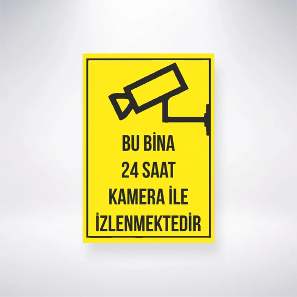Bu Bina Kamera ile İzlenmektedir Sticker 20X28 Cm