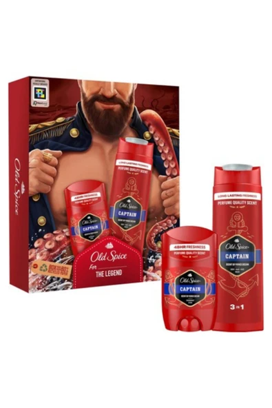 Captain Deo Stick 50ml & Duş Jeli 250ml