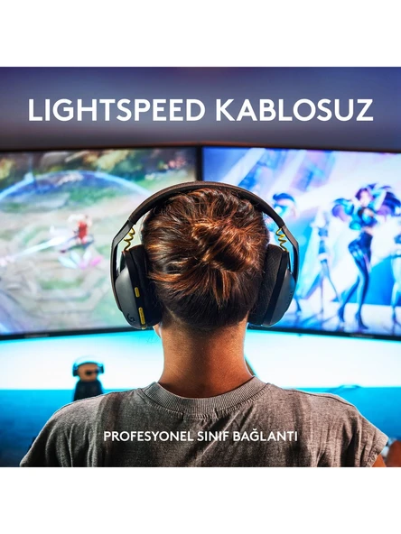 Logitech G G435 LIGHTSPEED Kablosuz Oyuncu Kulaklığı - Siyah - 2
