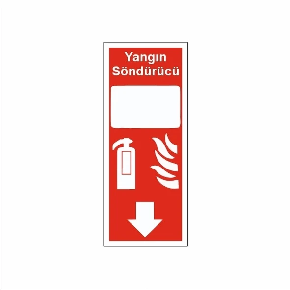 Yangın Söndürücü Sticker 20X28 Cm