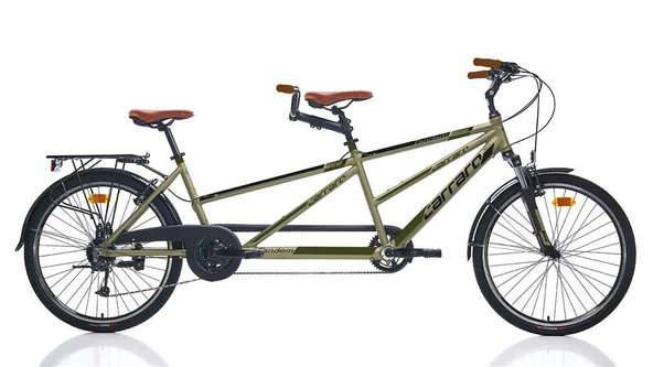 CARRARO DUE TANDEM UNISEX 470H/420H V 27 VİTES 26 JANT MAT YEŞİL SİYAH HAKİ KAHVERENGİ