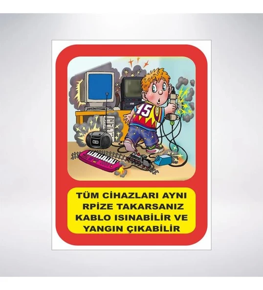 Tüm Cihazları Aynı Prize Takma Sticker 20X28 Cm